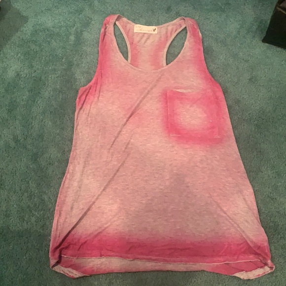 Medium pink and grey Vintage Havana tank - Picture 1 of 2